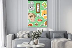 Plakat: Zwierzęta słodkie zwierzęta vector set dziecko