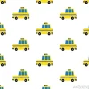 Tapeta: ? ó? ty rysunek taxi bezszwowych wzór