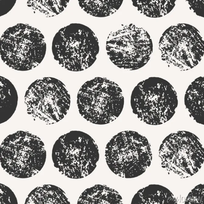 Tapeta: Abstract round shapes seamless pattern