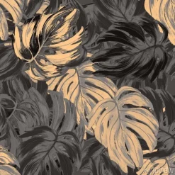 Tapeta: Abstrakcjonistyczny elegancja wzór z kwiecistym tłem.