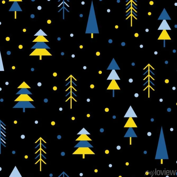 Tapeta: Abstrakcyjna lasu bez szwu deseń tła. childish prosta wyciągnąć