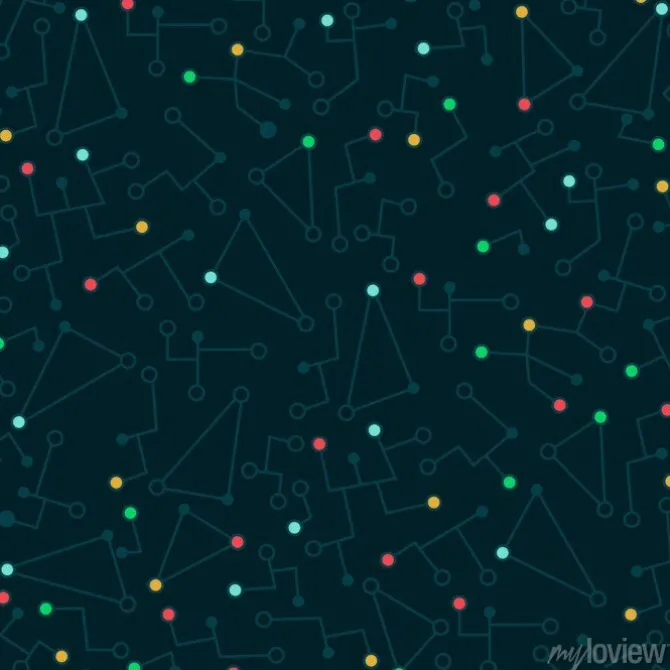 Tapeta: Abstrakcyjny wzór w stylu płaskiej