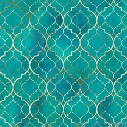 Tapeta: Abstrakcyjny wzór w stylu arabskich płytek