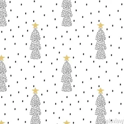 Tapeta: Ładna skandynawska bezszwowa wektorowa deseniowa tło ilustracja