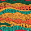 Tapeta: African ręcznie rysowane wzór etno, tribal tła. może być stosowany