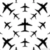 Tapeta: Airplane (aeroplane) icon seamless pattern