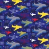 Tapeta: Airplanes seamless pattern geometric style design