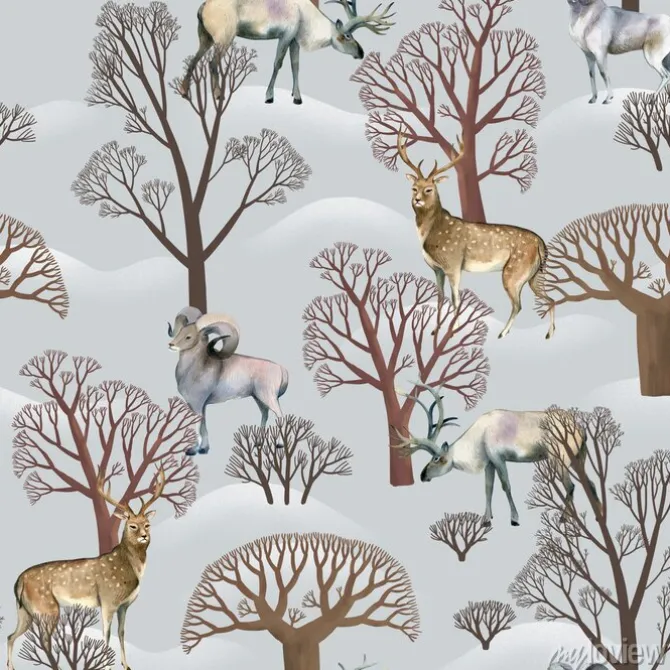 Tapeta: Akwarela bezszwowe wzór.