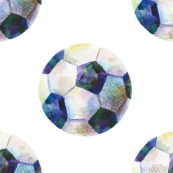 Tapeta: Akwarela wzór z piłką