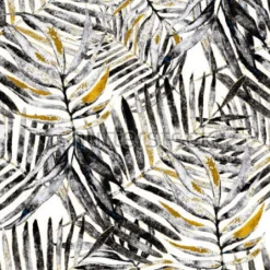 Tapeta: Akwarelowy wzór z liśćmi palmy i monstery