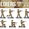 Tapeta: Armia wojskowa żołnierze ustaw w desert digital camouflage. nowoczesne
