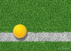 Tapeta: Ballet w tenisa - tenis - fond - arrière plan - sport - balle