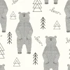 Tapeta: Bear pattern of strokes in the forest