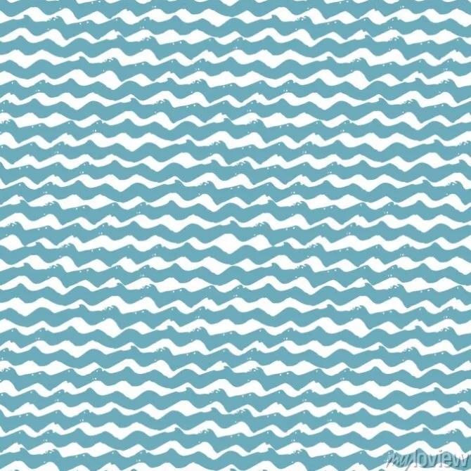 Tapeta: Bez szwu deseń wody ręcznie rysowane faliste pociągnięcia pędzla