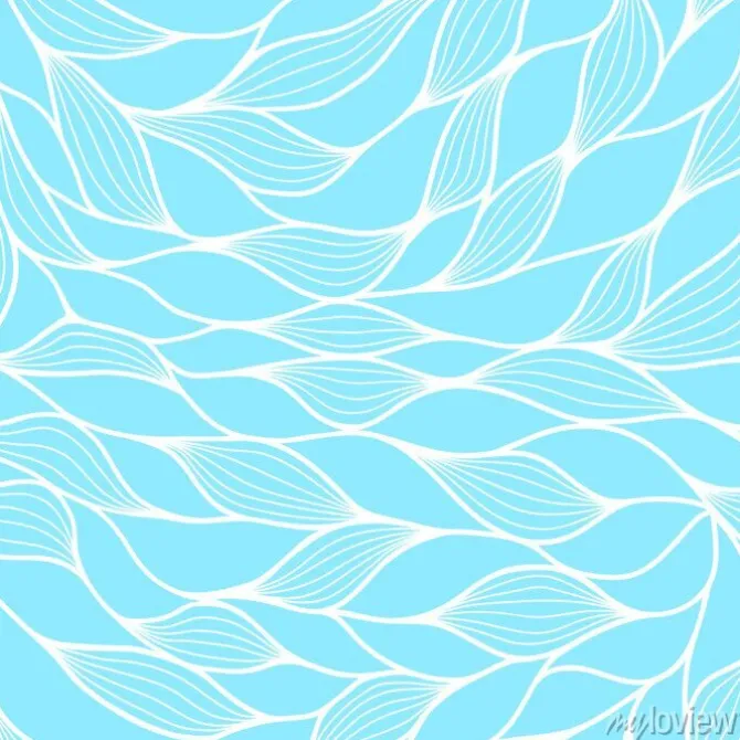 Tapeta: Bez szwu deseń z abstrakcyjna fale. faliste niebieskie tło lazur.