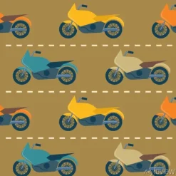 Tapeta: Bez szwu deseń z motocykli
