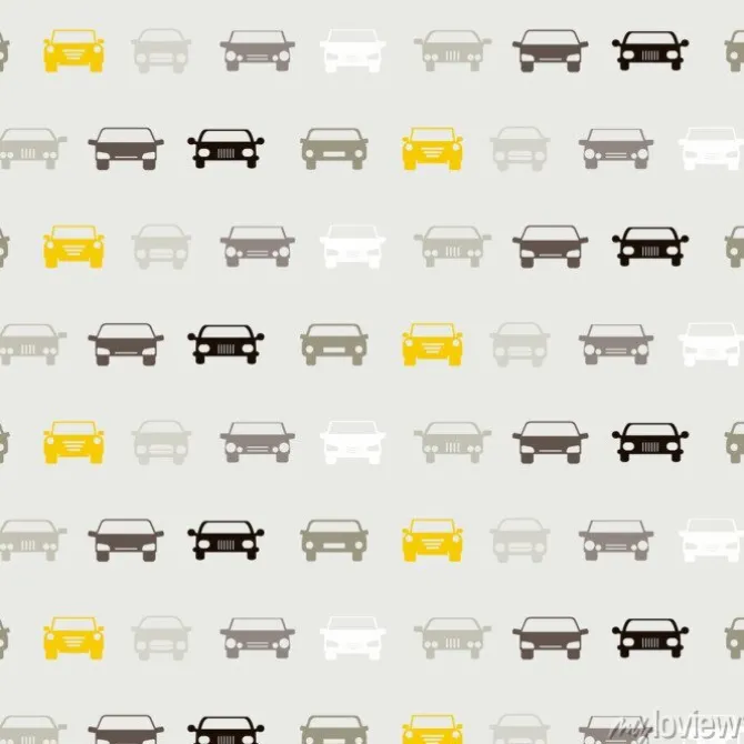 Tapeta: Bez szwu deseń z samochodów dla projektu