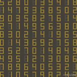 Tapeta: Bez szwu deseń z żółtym numerów na ciemnym tablicy wyników. dobry