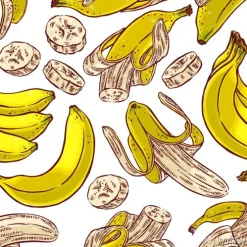 Tapeta: Bez szwu kolorowe banany