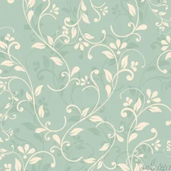 Tapeta: Bez szwu kwiatowy wzór na zielonym tle. eps10