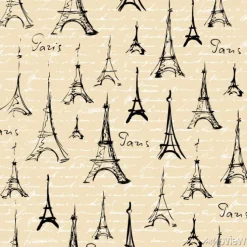 Tapeta: Bez szwu tła deseń. imitacja kolażu widokowego z parisem.