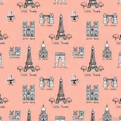Tapeta: Bez szwu tła z symbolami paryża