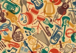 Tapeta: Bezszwowe tło muzyczne