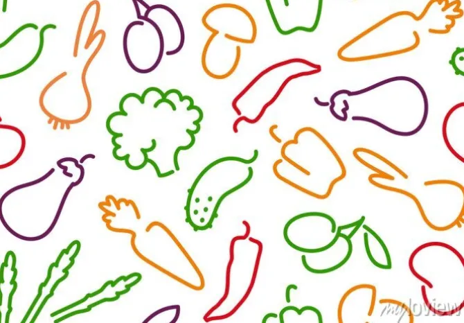 Tapeta: Bezszwowe tło warzywne