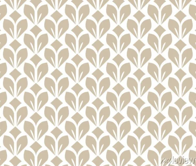 Tapeta: Bezszwowe tło wektor. biała i beżowa ozdoba. ozdoba na tkaninę,