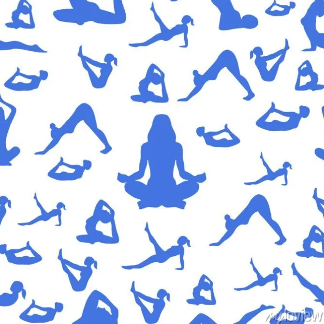 Tapeta: Bezszwowe wzór joga