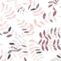 Tapeta: Bezszwowy kwiecisty wzór z stylizowanymi textured gałązkami i