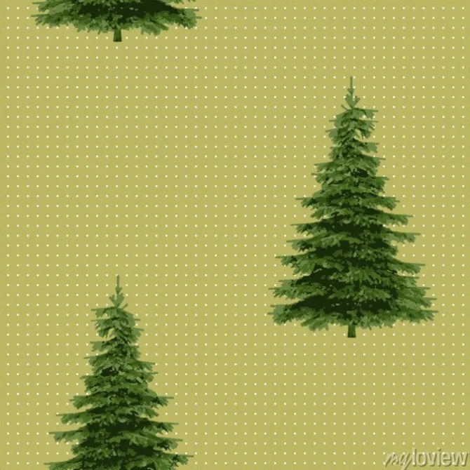 Tapeta: Bezszwowy wesoło bożych narodzeń świąteczny wzór z drzewem