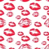 Tapeta: Bezszwowy wzór z czerwonymi wargami na białym tle. ilustracja