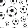 Tapeta: Bezszwowy wzór z futbolowymi piłkami