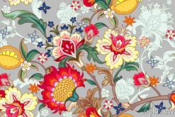 Tapeta: Bezszwowy wzór z stylizowanymi kwiatami