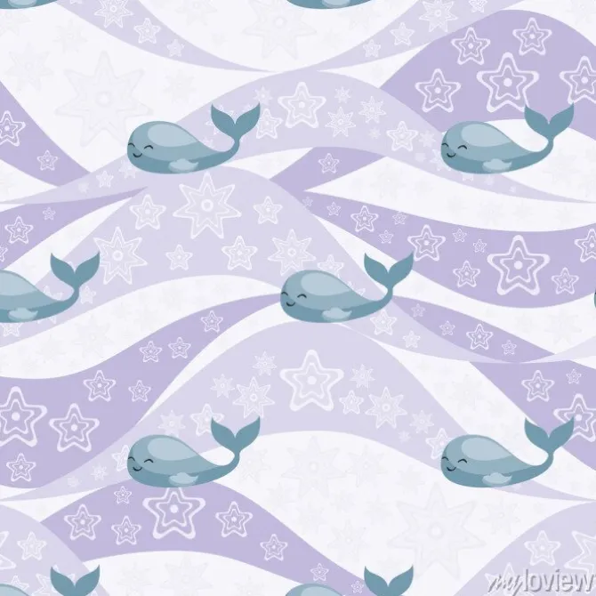 Tapeta: Bezszwowy wzór z wizerunkiem śliczni biegunowi zwierzęta. tło