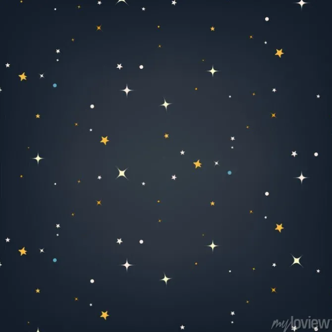 Tapeta: Białe i żółte gwiazdy na niebie