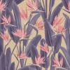 Tapeta: Bird of paradise tropical flower vector seamless pattern. jungle