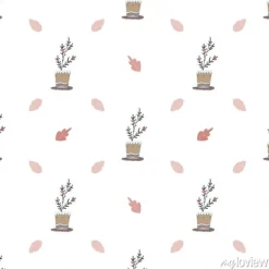 Tapeta: Bożenarodzeniowy tekstura wzór w skandynawa stylu z kwiatów i