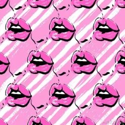 Tapeta: Bold czerwone usta pełne pocałunków