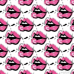 Tapeta: Bold czerwone usta pełne pocałunków