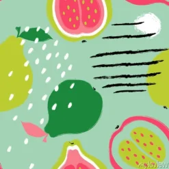 Tapeta: Brush grunge guava seamless pattern.