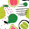 Tapeta: Brush grunge guava seamless pattern.