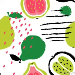 Tapeta: Brush grunge guava seamless pattern.
