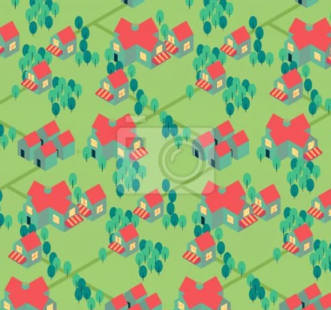 Tapeta: Cartoon suburbia
