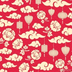 Tapeta: Chiński seamless pattern z chmury