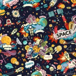 Tapeta: Cosmos seamless pattern