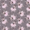 Tapeta: Cute dancing ballerina dziewczynki w różowy tutus. wektor bez