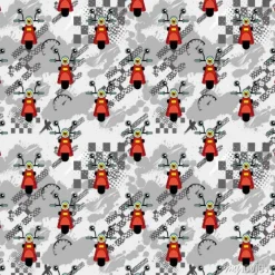 Tapeta: Cute dla dzieci wzór dla dziewcząt i chłopców. kolorowe motocykla,