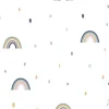 Tapeta: Cute rainbow wallpaper design for kids room, pastel tones, soft